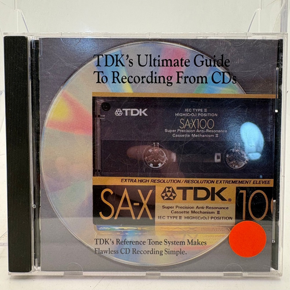 TDK Ultimate Guide To Recording From CDs Reference Tone Library CD CDK 0100 1991